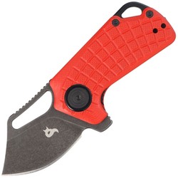 BlackFox Puck Red G10, Black Stone Washed D2 by Grigorii Matveev knife (BF-761 R)