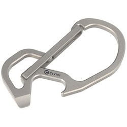 CIVIVI Click Carabiner Keychain Multi-Tool, Gray Titanium (CA-01A)