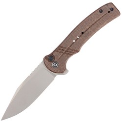 CIVIVI Cogent Brown Micarta, Bead Blasted (C20038D-6)