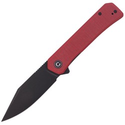 CIVIVI Knife Relic Burgundy G10, Black Stonewashed Nitro-V (C20077B-2)