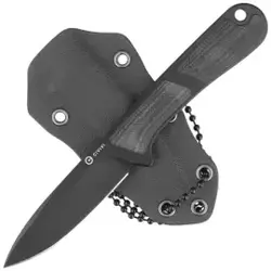 Civivi Mini Elementum Fixed Neck Knife Black G10, Black Nitro-V (C23010-1)