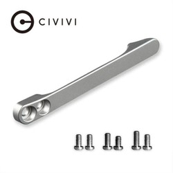 Civivi Titanium Pocket Clip, Titanium Screws for WE, Civivi, Sencut (T001C)