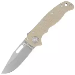 Demko Knife AD20.5 Clip Point Coyote Tan G10, Stonewashed CPM 3V by Andrew Demko (205-3V-CTCP)