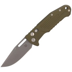 Fox New Smarty CP Automatic Knife OD Green Aluminum, Stonewashed N690Co by Stefano De Lorenzi (FX-503 ALOD)