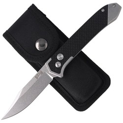 Herbertz Selektion Automatic Knife Black G10, Stonewashed (53040)