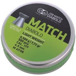 JSB Green Match Light Weight Pellets 4.51mm 0.500g (000005-500-5)