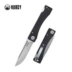 Kubey Akino Black G10, Beadblasted 14C28N by Tiguass (KU2102A)