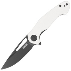 Kubey Dugu Ivory G10, Black Stonewashed 14C28N knife (KU210G)