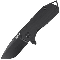 Kubey Knife Campe, Black G10, Dark Stonewashed D2 (KU203J)