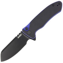 Kubey Knife Creon Black/Blue G10, Blackwashed AUS-10 (KU336D)