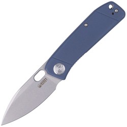 Kubey Knife Hyde, Denim Blue G10, Sand Blasted 14C28N by Colin Maisonpierre (KU2104D)