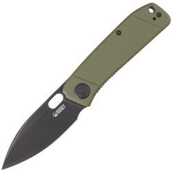 Kubey Knife Hyde, Green G10, Dark Stonewashed 14C28N by Colin Maisonpierre (KU2104B)