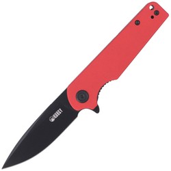 Kubey Knife Wolverine, Red G10, Dark Stonewashed D2 (KU233E)