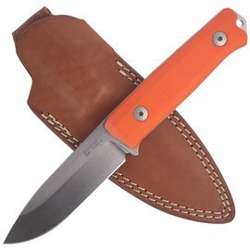 LionSteel Bushcraft G10 Orange / Fixed Blade (B40 GOR)