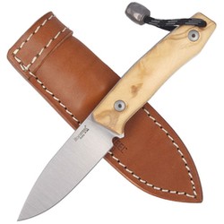 LionSteel Bushcraft Olive Wood, Satin Blade (M1 UL)