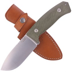 LionSteel M3 Green Canvas Micarta, Satin Niolox by Michele Pensato (M3 CVG)