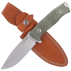 LionSteel M5 Green Canvas Micarta, Satin Blade Sleipner (M5 CVG)