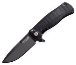 LionSteel SR22A Black Aluminum, Black Sleipner by Molletta (SR22A BB)