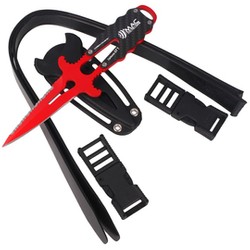 MAC Carbon Fiber Diving Knife, Red PTFE W 1.4060 (APN09.CF)