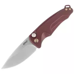 Medford Smooth Criminal Auto Tumbled Blade, Red Handles, Bronze HW/Clip, S45VN (MKA0394TQ-41AR-T1C1-Q4)