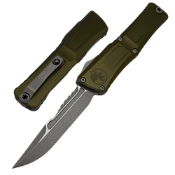 Microtech Combat Troodon Interceptor Gen III OTF Knife OD Green Aluminium, Apocalyptic M390MK by Tony Marfione (1217-10APODS)