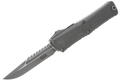 Microtech Combat Troodon Interceptor Gen III Signature OTF Knife Natural Clear Aluminum, Apocalyptic M390MK by Tony Marfione (1217-10APNCS)