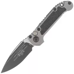 Microtech LUDT S/E Gen III Automatic Knife Natural Clear Aluminum/3M, Black M390MK by Tony Marfione (1135-1NC)