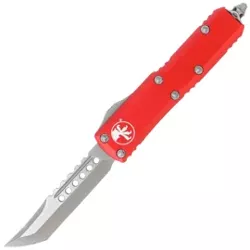 Microtech UTX-85 Hellhound T/E Signature Red Aluminium, Apocalyptic M390 by Tony Marfione OTF automatic knife (719-10APRDS)