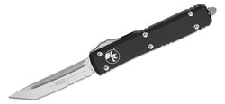 Microtech Ultratech T/E Black Aluminium, Stonewashed P/S M390 by Tony Marfione (123-11)