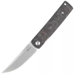 Reate Bushido Knife Titanium/Dark Matter Copper Fat Carbon, Hand Satin M390