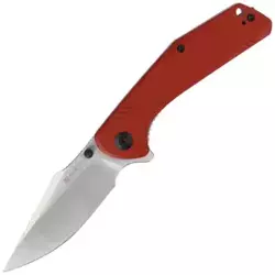 Sencut Actium Burgundy G10, Satin D2 knife (SA02A)