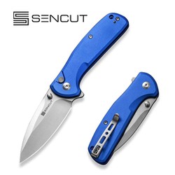 Sencut ArcBlast Bright Blue Aluminium, Satin 9Cr18MoV Knife (S22043B-3)