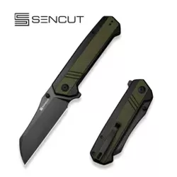 Sencut Draxor Green/Black G10 Knife, Black 9Cr18MoV (S24035-2)