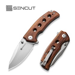 Sencut Excalis Guibourtia Wood, Satin 9Cr18MoV (S23068-4)