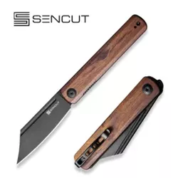 Sencut Knife Bronte Guibourtia Wood, Black Stonewashed 9Cr18MoV (SA08E)