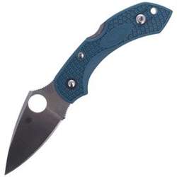 Spyderco Dragonfly 2 Blue FRN K390 Plain knife (C28FP2K390)