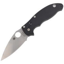 Spyderco Manix 2 G-10 Black PlainEdge Knife (C101GP2)