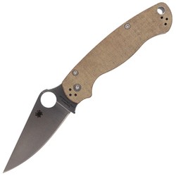 Spyderco Para Military 2 CPM Cru-Wear, Brown Micarta (C81MPCW2)