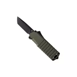 Tekto A2 Badger Mini T/E OTF Knife OD Green Aluminum, Black D2