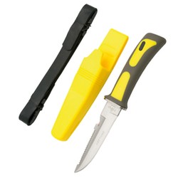 Third Decor Habitat Yellow ABS, Polished Diving Knife (15481Y)