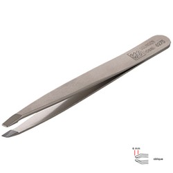 Tweezers bent oblique YES Solingen 80mm Nickel plated (96273)