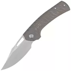 WE Knife Nefaris LE No 077/160 Tiger Stripe Titanium, Hand Rubbed Satin CPM 20CV (WE22040D-4)