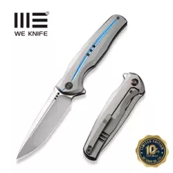 WeKnife 601X LE No 076/150 Gray Titanium, Hand Polished Satin CPM 20CV (WE01J-2)