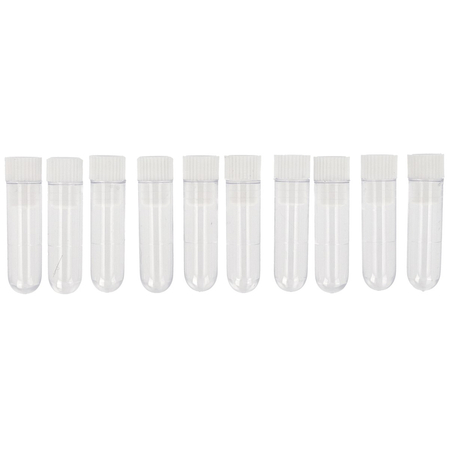 Antistatic powder vials 3ml, white 10pcs (40103 WHITE)