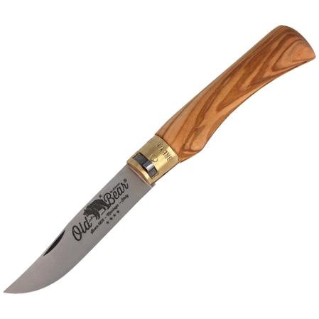 Antonini Old Bear Classical XL Olive Wood, Satin AISI 420 (9307/23_LU)