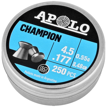 Apolo Champion AirGun Pellets .177 / 4.5 mm, 250 pcs 0.55g/8.48gr (19002)