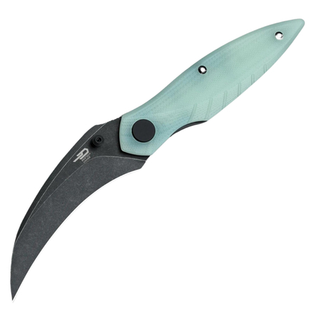 Bestech Mantidae Jade G10, Black Stonewashed 14C28N by Lucas (BG60C)