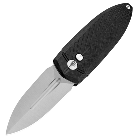 Bestech QUQU Knife Black G10, Satin 14C28N by Gogo (BG57A-1)