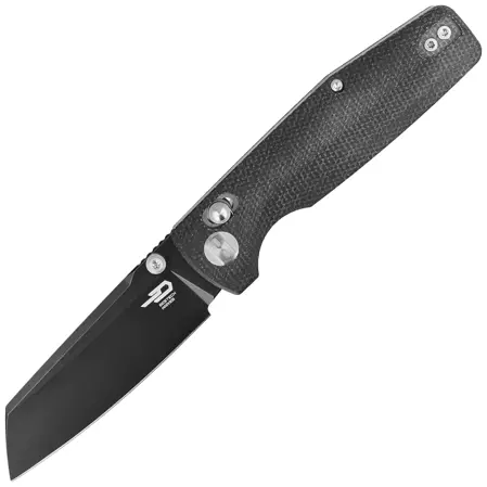 Bestech Slasher Knife Black Micarta, Black Stonewashed D2 (BG43A-2)