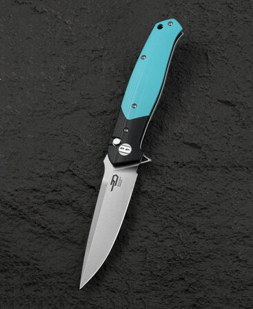 Bestech Swordfish Black/Light Blue G10, Satin 14C28N (BG62F)